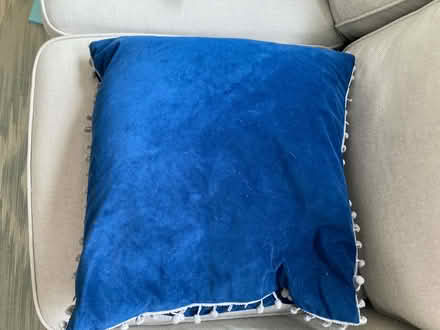 Photo of free Blue sofa cushions x 2 (SW19) #1