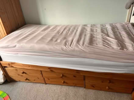 Photo of free Single pine bed (Kennington OX1) #3