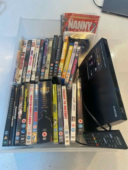 Photo of free DVD player and DVDs (SL6 Boyn Hill) #1