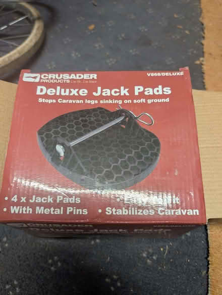 Photo of free Caravan corner steady pads (Hadlow TN11) #1