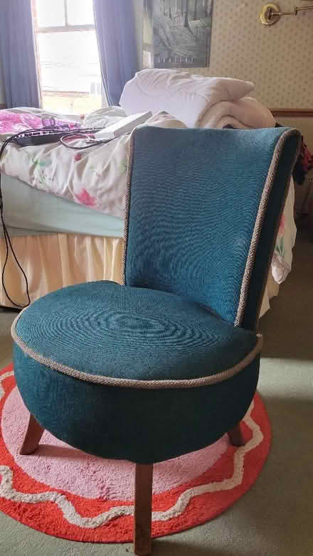 Photo of free Blue upholstered chair (Palmer Park RG6) #1
