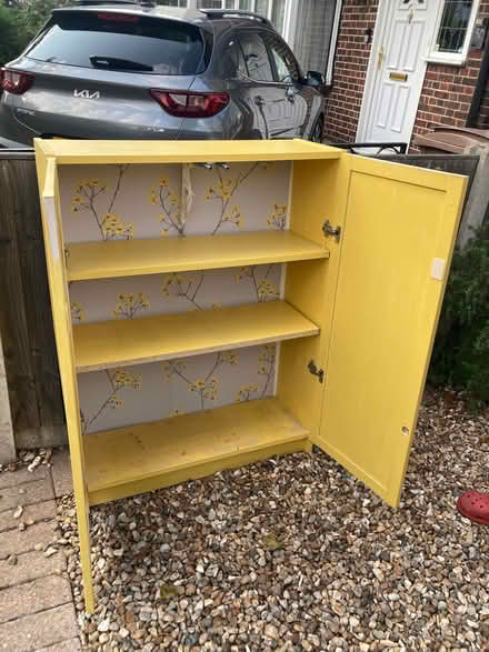 Photo of free Yellow billy bookcase with doors (Worcester Park KT4) #1