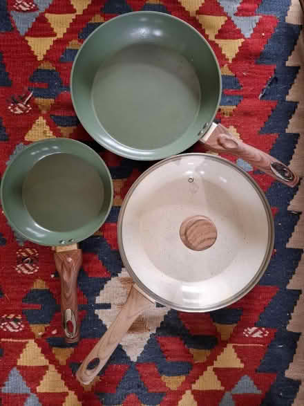 Photo of free 3x Non stick frying pans (Bletchley MK2) #1