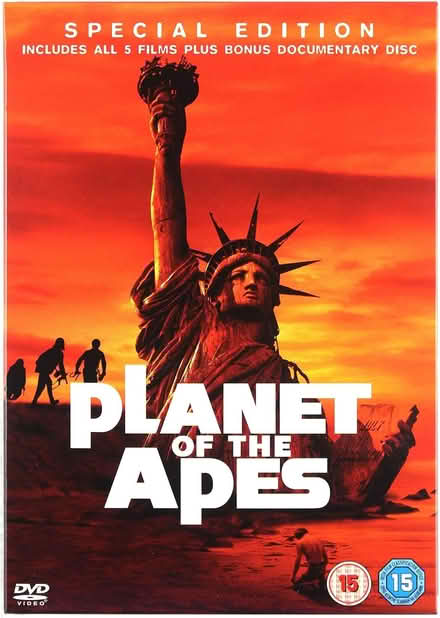 Photo of free Planet of the Apes Box Set of DVDs (Hastings TN37) #1