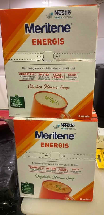 Photo of free 2 x boxes Mertine recovery soup (Hounslow, TW5) #1