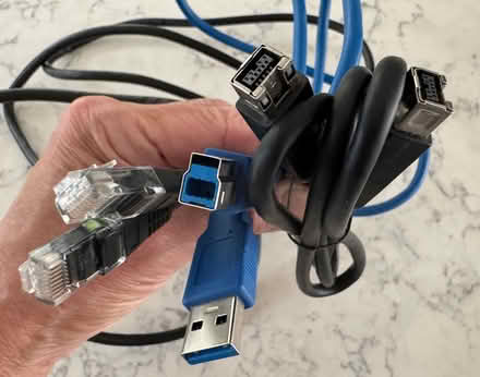 Photo of free Cables: Ethernet, USB B & FW800 (East Marden) #1