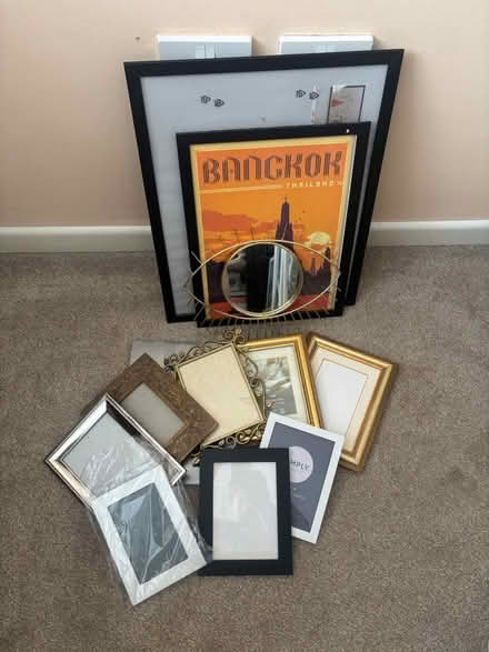 Photo of free Various size photo frames & mirror (Warrington WA4) #1