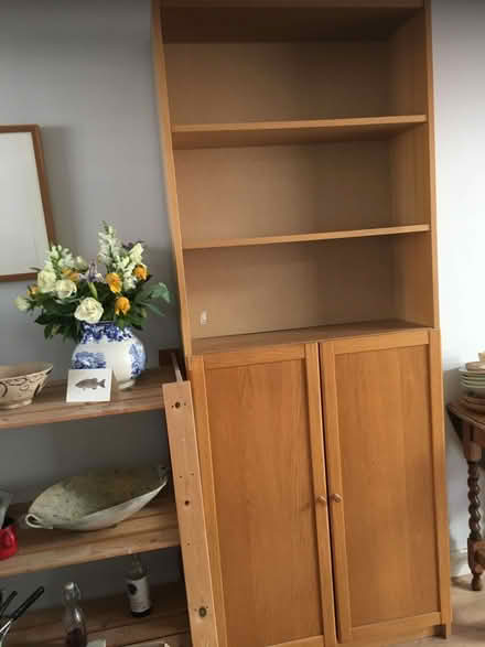 Photo of free tall cupboard with shelves above (Headington Quarry OX3) #1