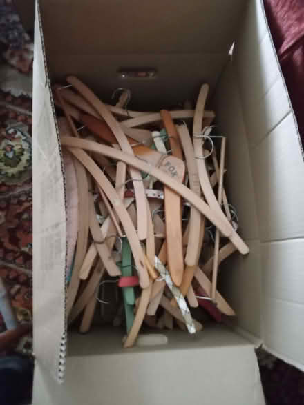 Photo of free Box Of Hangers (Wooden) (Northway GL20) #1