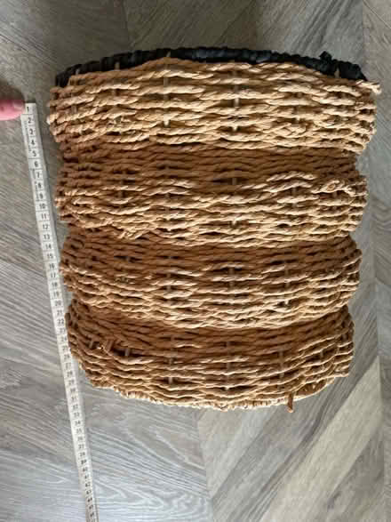 Photo of free Wicker basket / plant pot (201 Streatham High Road) #1
