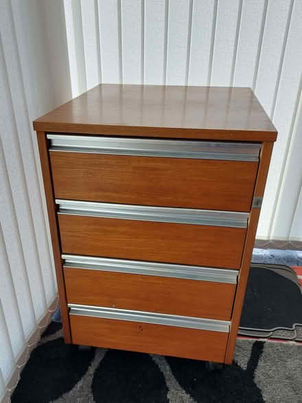 Photo of free 4 Drawer office unit, on wheels (Boothville) #1