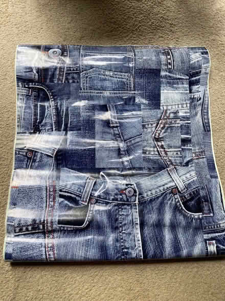 Photo of free Sticky Back Plastic- Denim Print (Wycombe HP13) #1