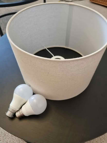 Photo of free Lamp shade with 2 bulbs (Edge Hill SW19) #1