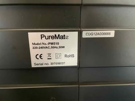 Photo of free Puremate air purifier (Bakersfield NG3) #3