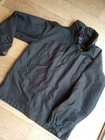 Photo of free Men's rain jacket, black, size medium (Enfield EN2) #1