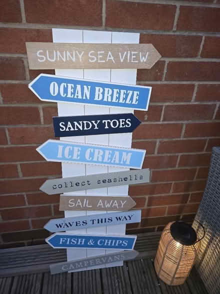 Photo of free Wooden Sign (Moreton CH46) #1