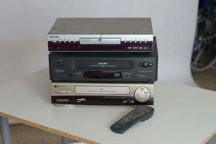Photo of free 2 VHS tape players and 1 DVD player. only one remote (Southgate N14) #1