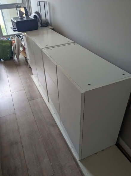 Photo of free 2 glossy white cabinets (islington N1) #4