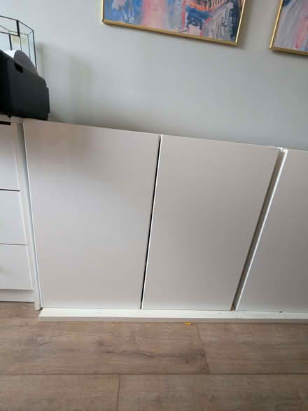 Photo of free 2 glossy white cabinets (islington N1) #3