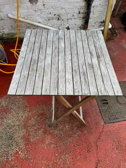 Photo of free Small outdoor wood table (Heaton, NE6) #2