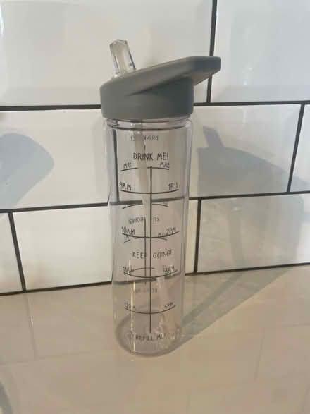 Photo of free Clear plastic water bottle (201 Streatham High Road) #1