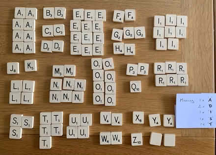 Photo of free Scrabble tiles, no board (Mannings Heath) #2