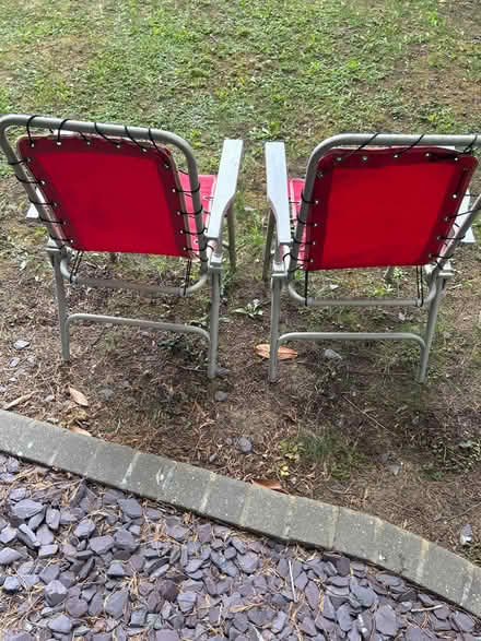 Photo of free 2 Red chairs (Potters Bar EN6) #2
