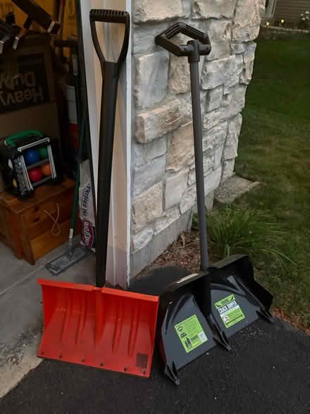 Photo of free Plastic snow shovels (1130 Westfield Way, Mundelein) #1