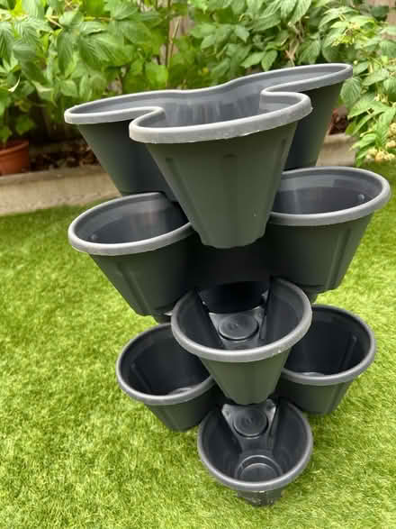 Photo of free 12 stacking plant pots (Twickenham TW2) #1