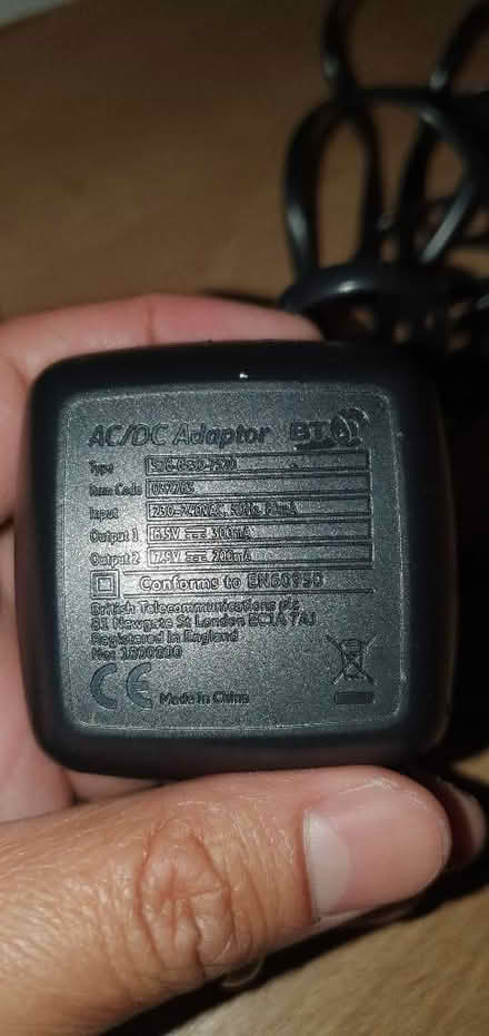 Photo of free BT ac dc adapter (Greenstead CO4) #1