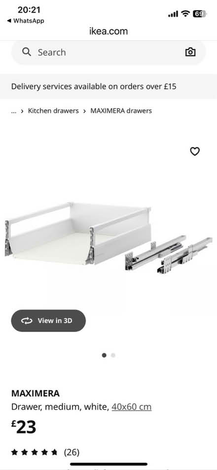 Photo of free Ikea kitchen drawer - new in box (SL6 Boyn Hill) #1