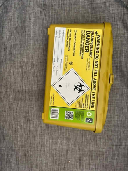 Photo of free Small unused sharps box (Horsham) #1