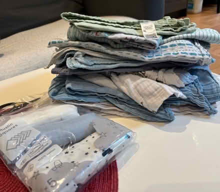 Photo of free Baby boys clothes 0-9 mo / muslins (TW9) #2