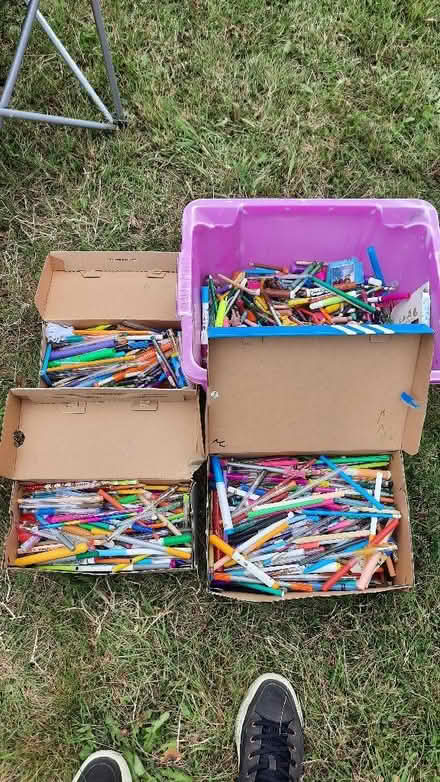 Photo of free Lots of pens pencils crayons etc (Old Woking GU22) #1