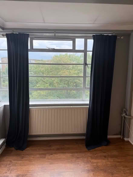 Photo of free Lovely long navy curtains (SW2) #1