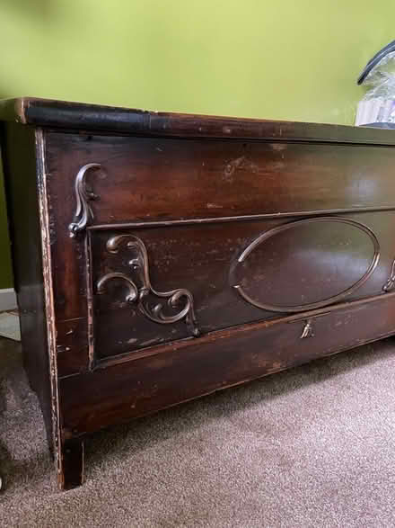 Photo of free Antique storage chest / coffer (Hales NR14) #2