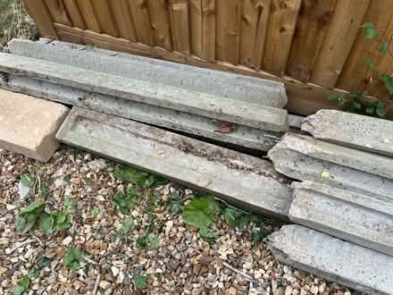 Photo of free Concrete fence post + gravel boards (Little Shelford) #2