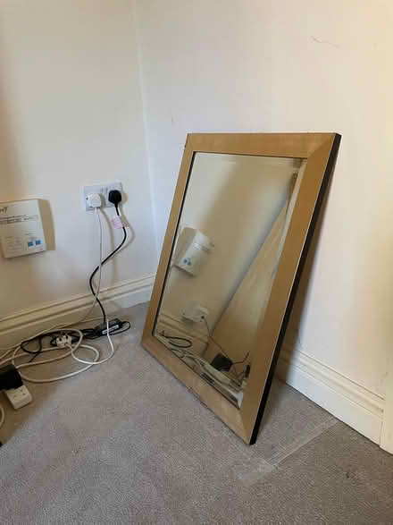 Photo of free Mirror in gold frame (Church Street DE56) #1