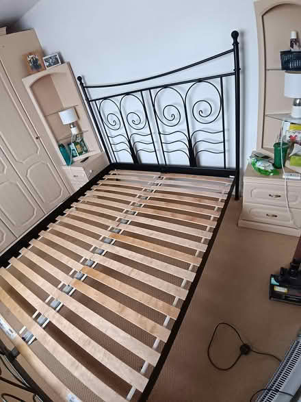 Photo of free King size bed frame (Bennetts End, HP3) #3