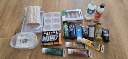 Photo of free Art and craft Acrylic paint, PVA glue and others (Manor Park Estate SG6) #1