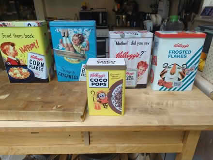 Photo of free Vintage Breakfast Cereal Containers (CT1) #1