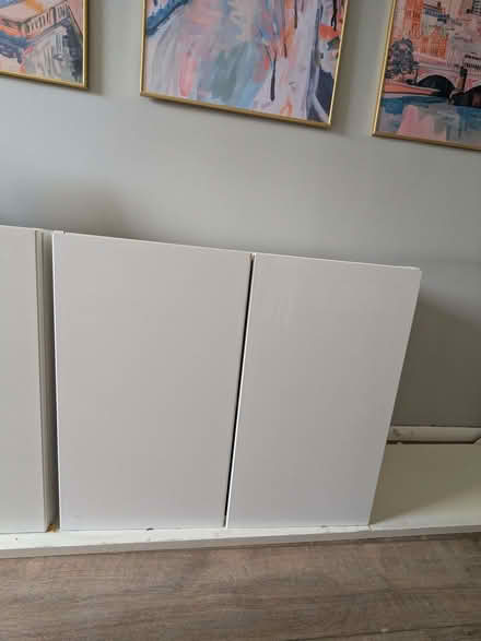 Photo of free 2 glossy white cabinets (islington N1) #2