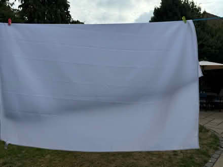 Photo of free White waffle shower curtain (Oakley RG23) #1