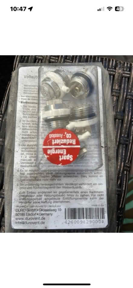 Photo of free Brand new radiator valves (RH13) #1