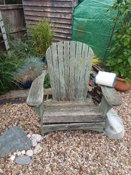 Photo of free 2 x cedar wood large Adirondak garden chairs (Stafford ST17) #2