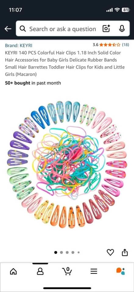 Photo of free Coloured baby hair clips (201 Streatham High Road) #2