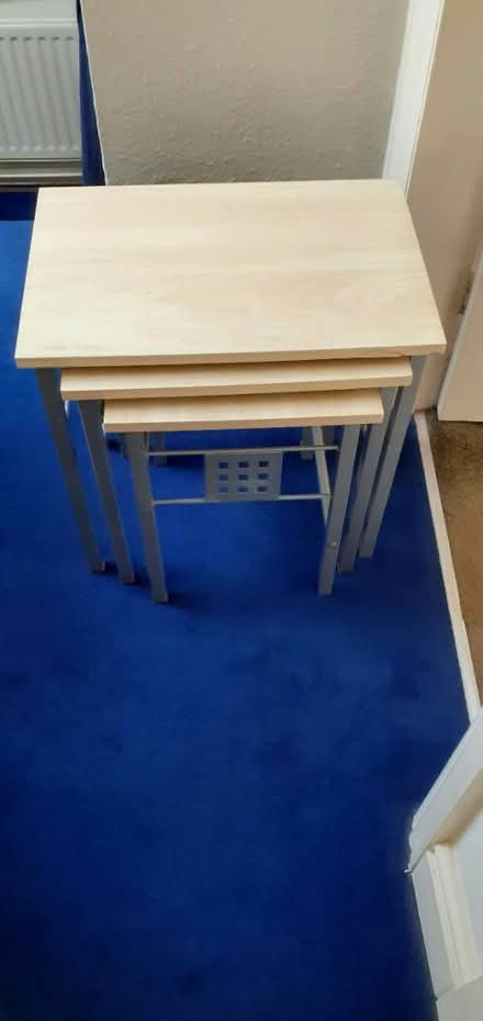 Photo of free Light veneer nest of tables (Moseley Rd, Kenilworth) #1