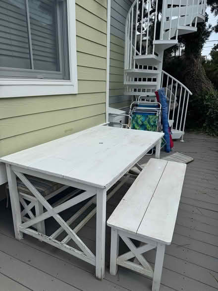 Photo of free Outdoor picnic table (Stone Harbor) #2