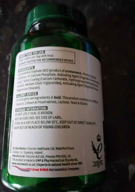 Photo of free Nature Aid Glucosamine Sulphate (Barking (IG11)) #2