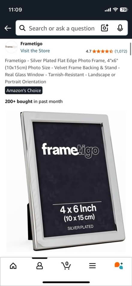 Photo of free Chrome photo frame: 6x4 inch (201 Streatham High Road) #3